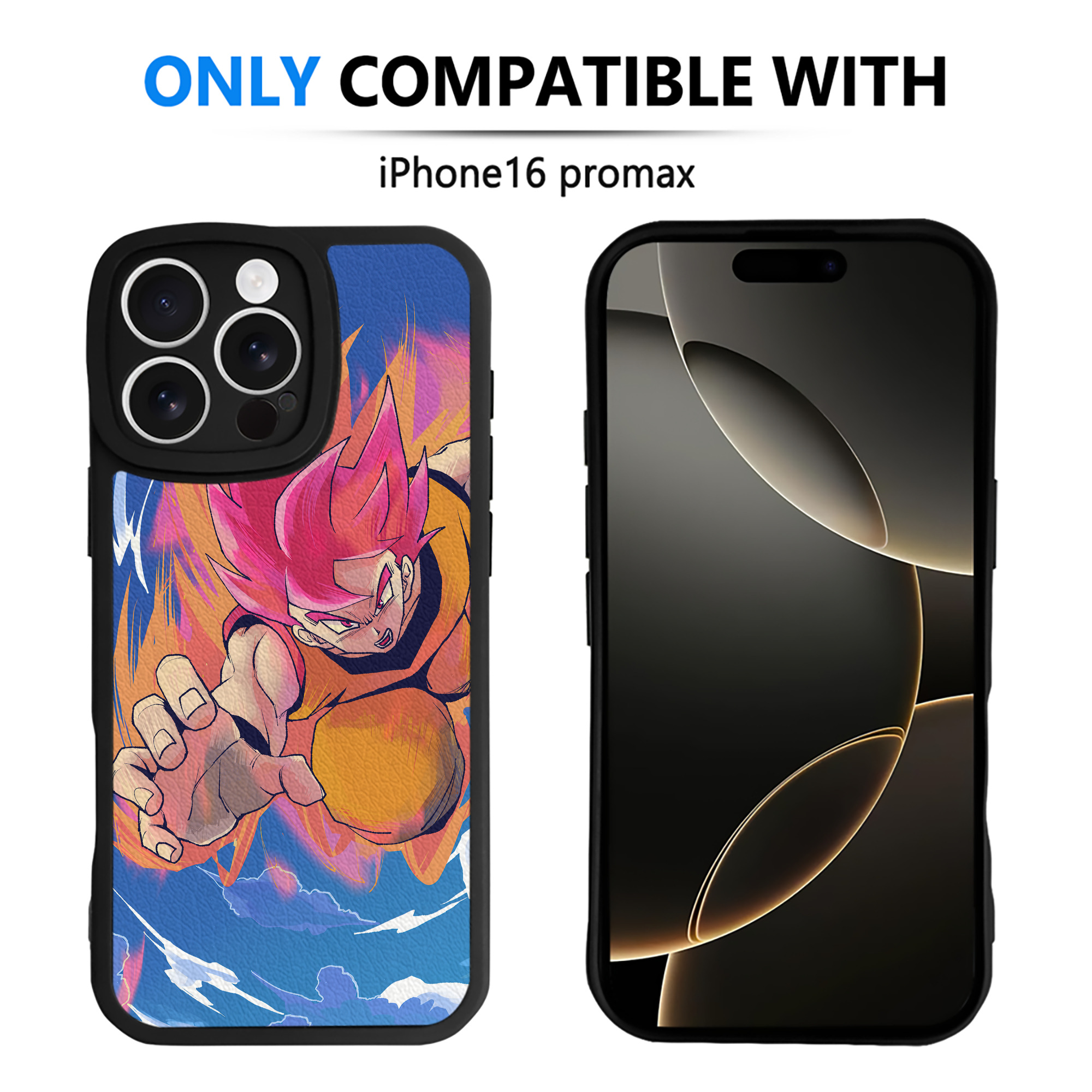 （画像用） ドラゴンボール DRAGON BALL 【iPhone 16シリーズ対応】シリコンスマホケース（レザー調） 材質：シリコン
